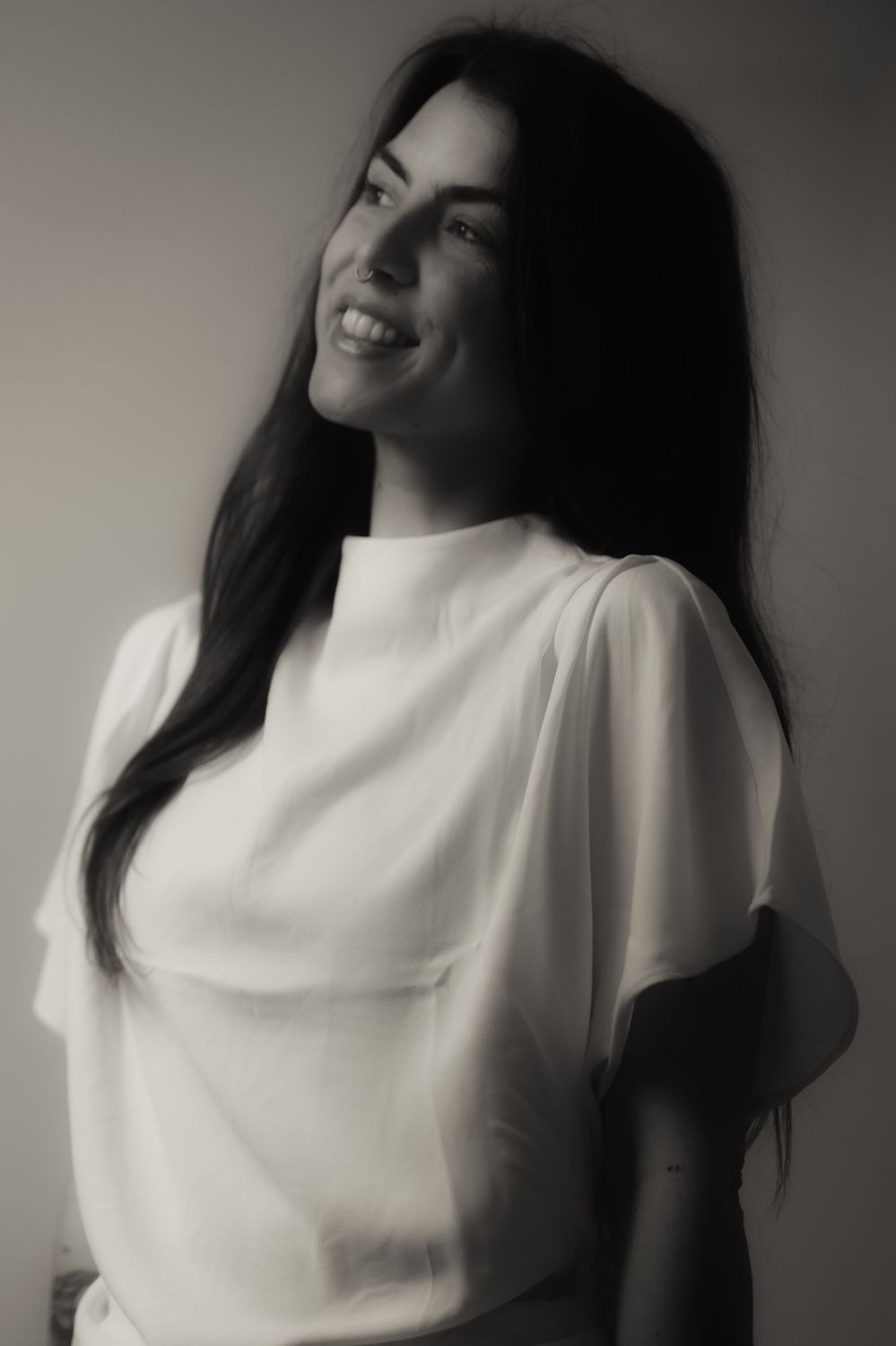 Schwarz Weiß Portrait der Hochzeitsfotografin Bianca von Rabenschwarz Art