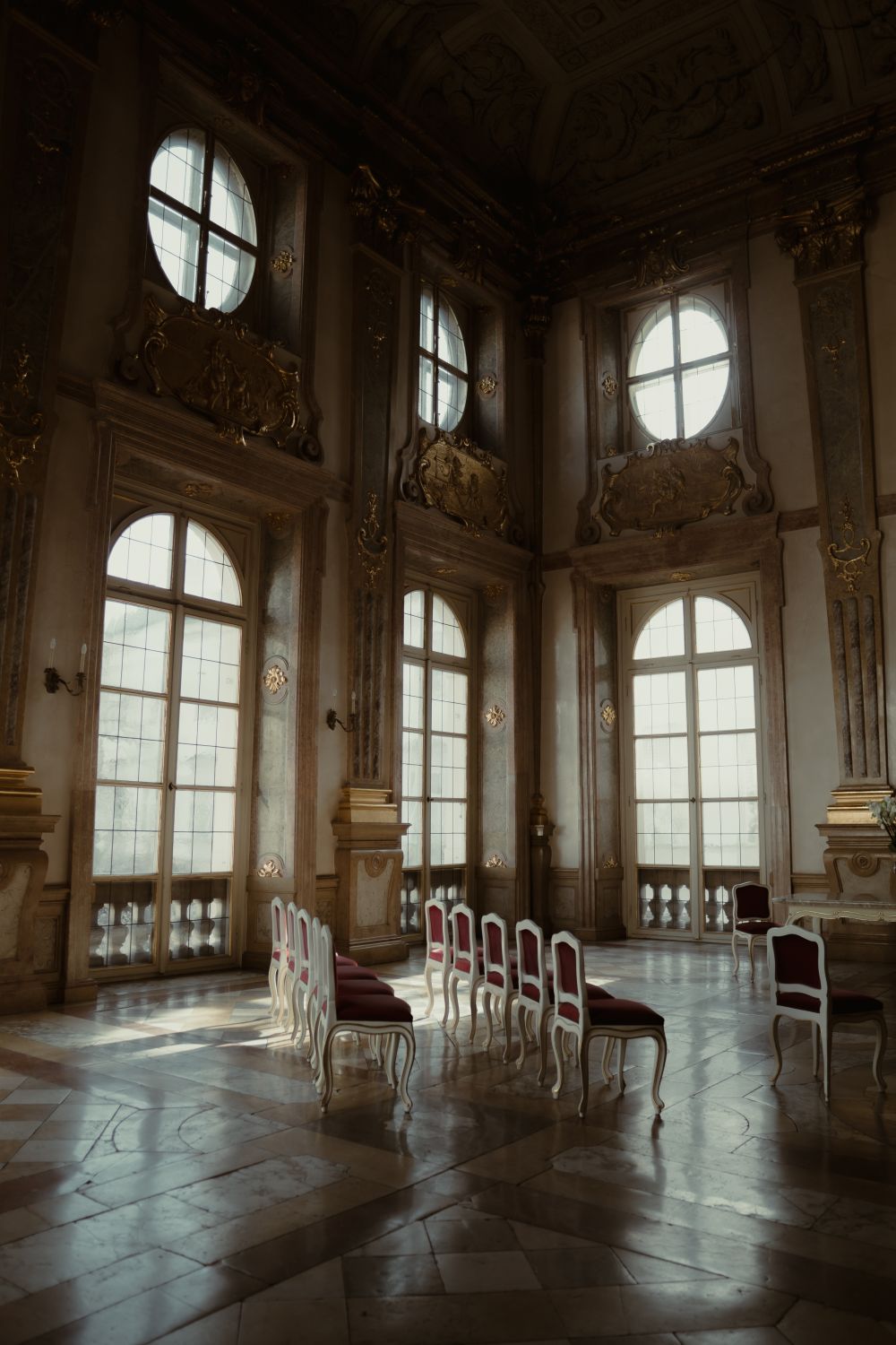 Heiraten in Salzburg Trausaal im Schloss Mirabell in Salzburg für kleine, intime Hochzeiten in prunkvoller Umgebung